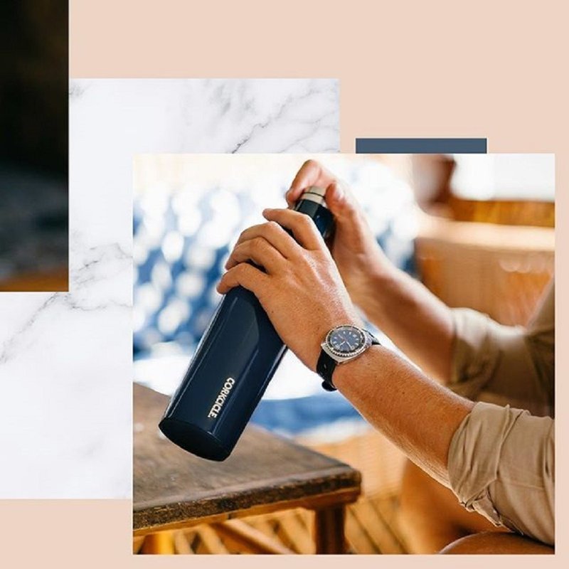 【出清5折】CORKCICLE 三层真空易口瓶 750ml-海军蓝 - 保温瓶/保温杯 - 不锈钢 蓝色