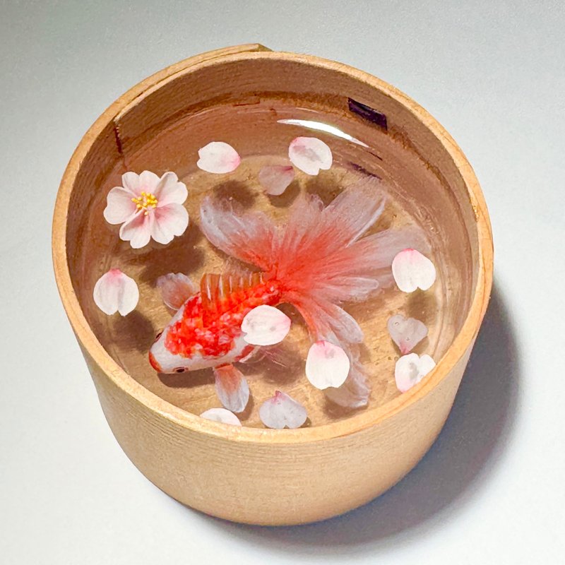 金鱼　樱花　摆饰　室内装饰 - 摆饰 - 树脂 