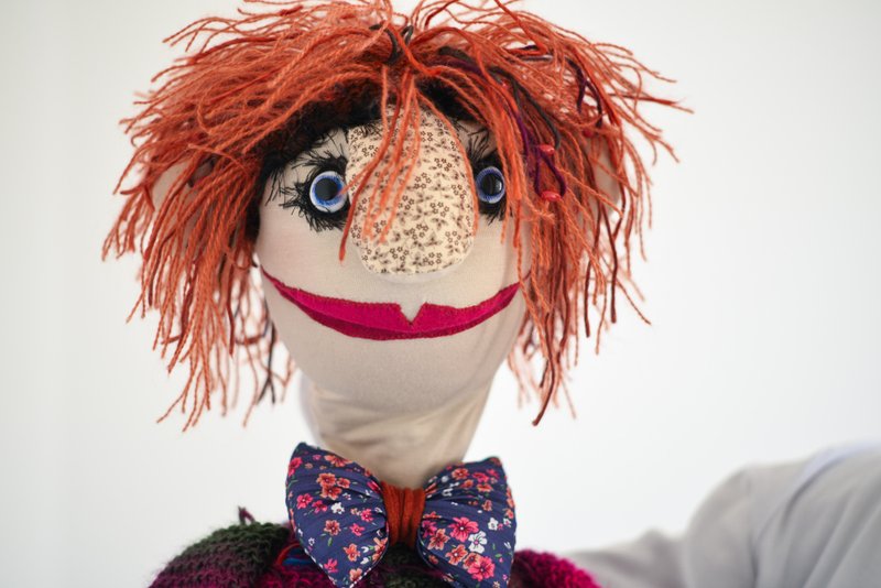Ku-ku - hand puppet / muppet, professional mimic puppet for performances - 玩具/玩偶 - 其他材质 橘色