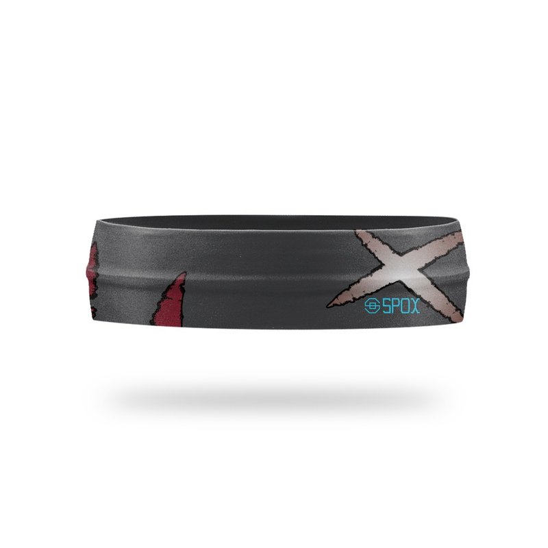 【霸王龙扎染】灰黑 / 专业篮球头带 - 运动配件 - 聚酯纤维 灰色