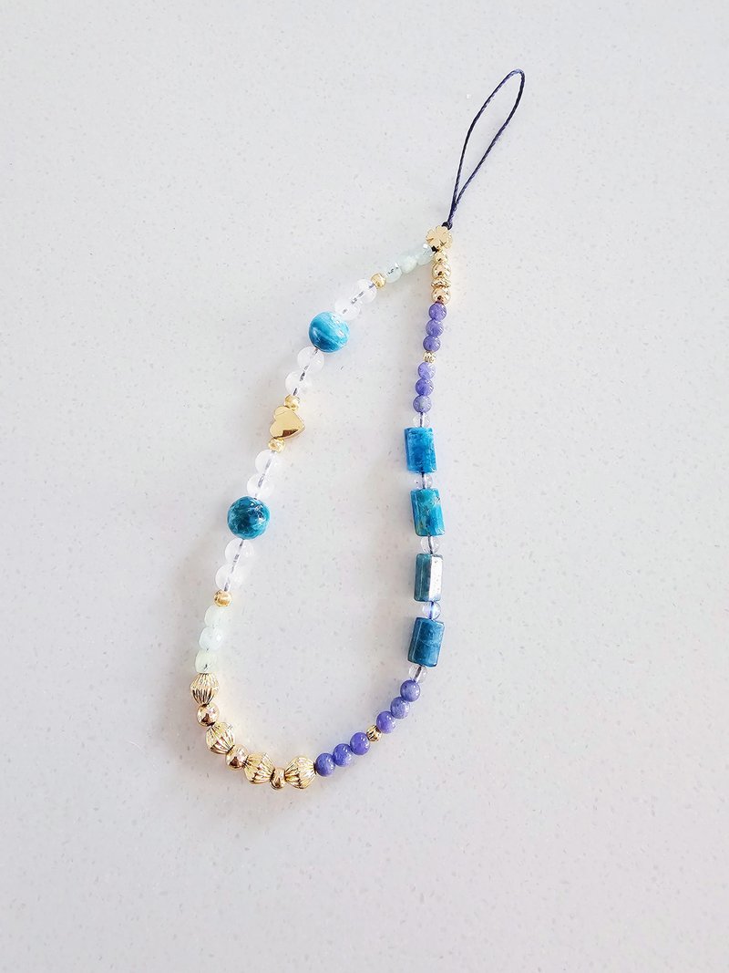 Faith Handmade | 凤松石 蓝磷辉石 丹泉石 天然石水晶吊饰  礼物 - 吊饰 - 水晶 