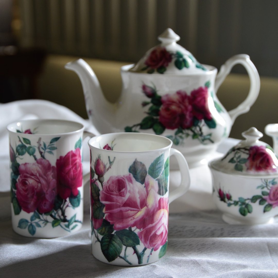 英国 RK | English Rose 英伦玫瑰 大午茶礼盒 / 5件组 - 茶具/茶杯 - 瓷 
