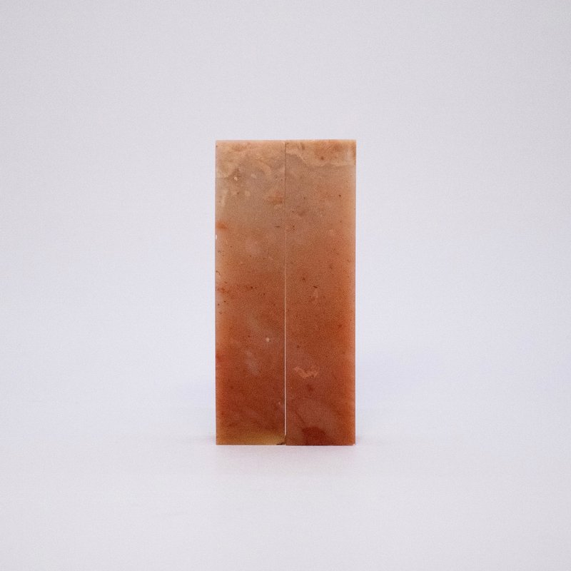 爱你一万年 / 宝泥斋定制结婚/情人对章 - 巴林石 - 印章/印台 - 石头 红色