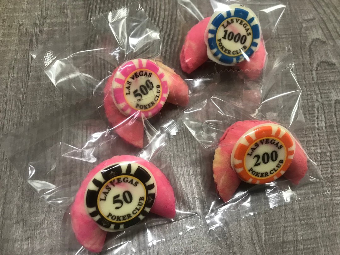 筹码幸运饼干 定制化 50个 - 零食/点心 - 新鲜食材 咖啡色