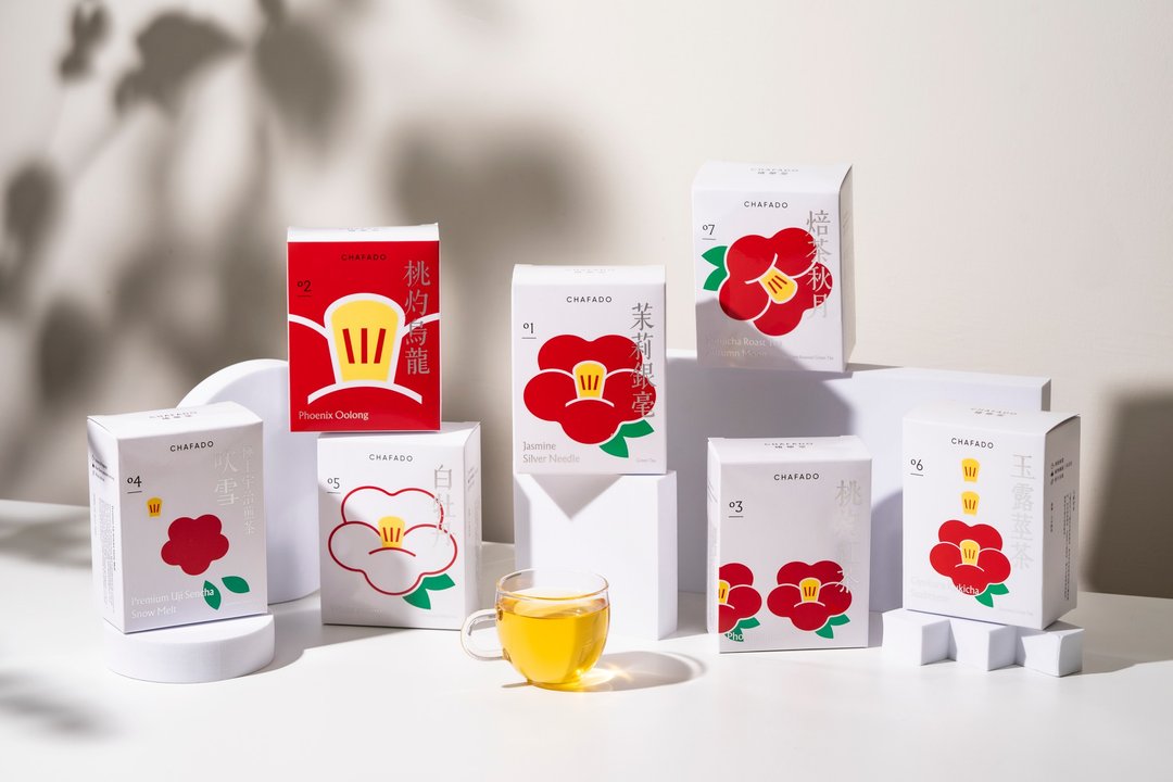 椿华堂 茶包01－07 全套七款 - 茶 - 纸 白色