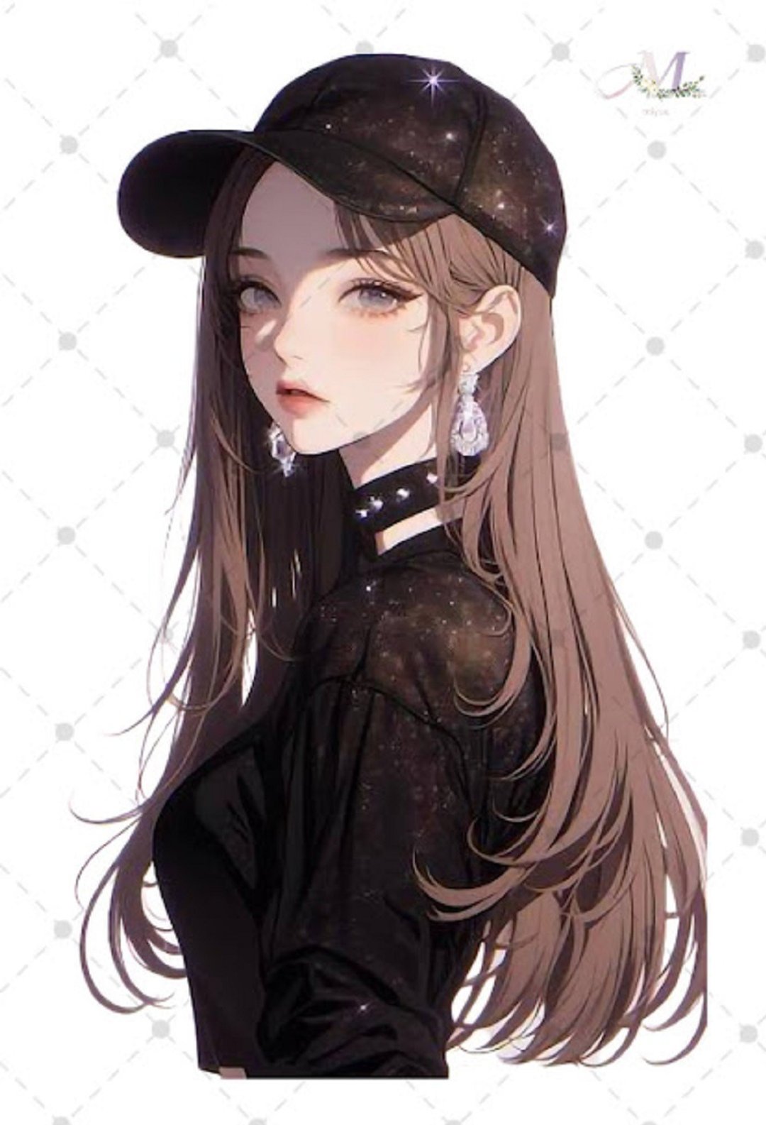 贴纸 original sticker 人物贴纸 原创贴纸 女孩贴纸 装饰贴纸 - 贴纸 - 纸 蓝色