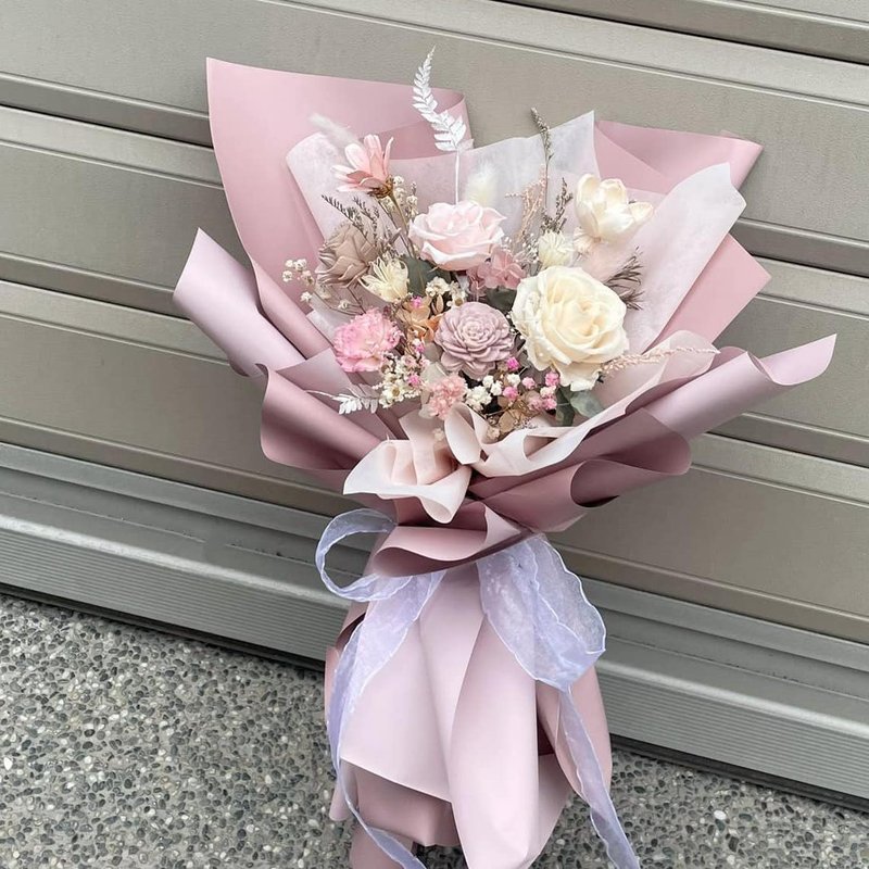 【永生花束】情人节花束 韩系花束 永生花 干燥花 生日花礼 记念 - 干燥花/捧花 - 植物．花 