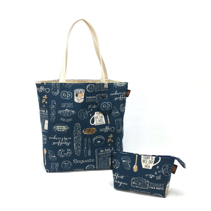 | •R• | Zakka复古工业乡村风 | 托特包万用袋组合 |下午茶时光 - 侧背包/斜挎包 - 棉．麻 