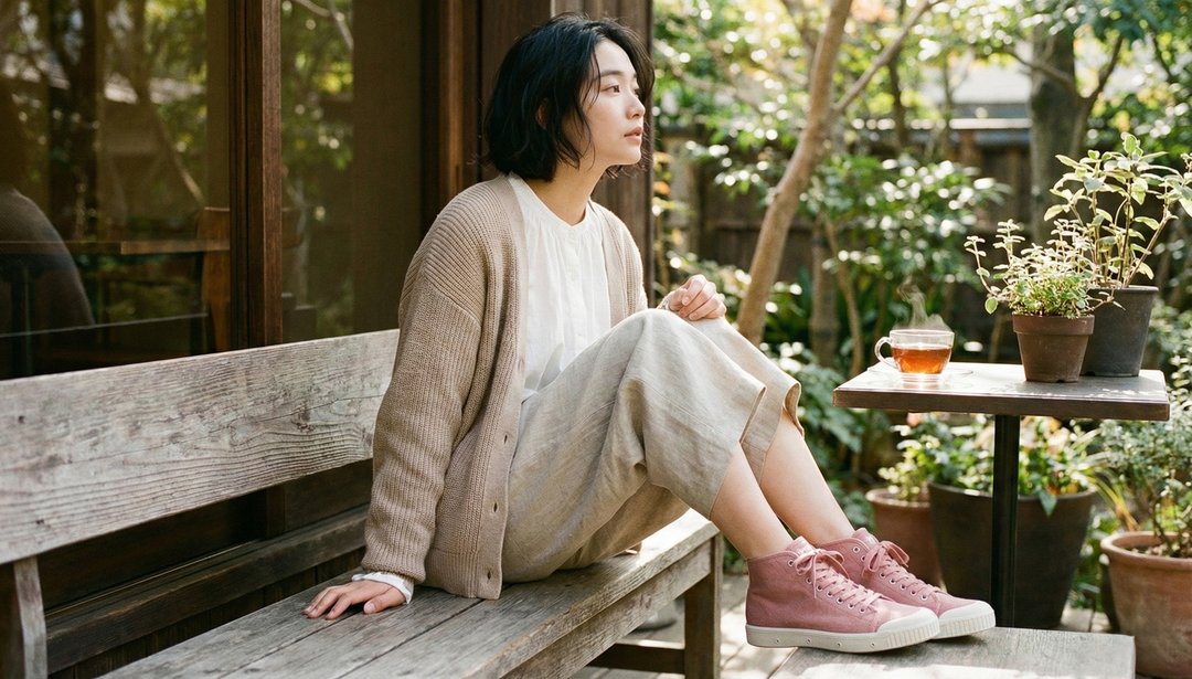 B2 西班牙染洗工艺 / 女款 / 高筒帆布鞋 / spring court - 女款休闲鞋 - 棉 多色