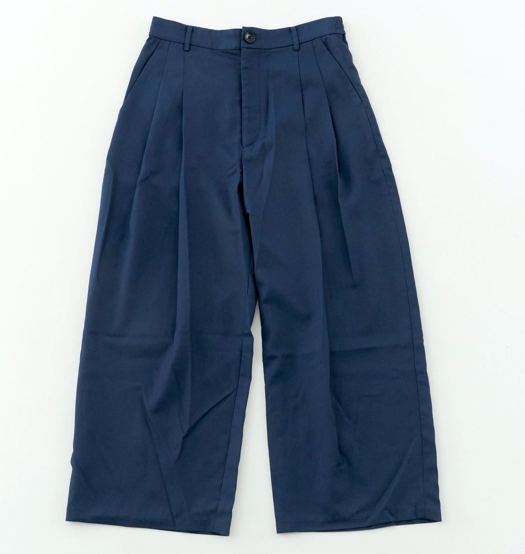 【绝版品50%OFF】九分裤老爷宽裤 蓝色 - 女装长裤 - 棉 蓝色
