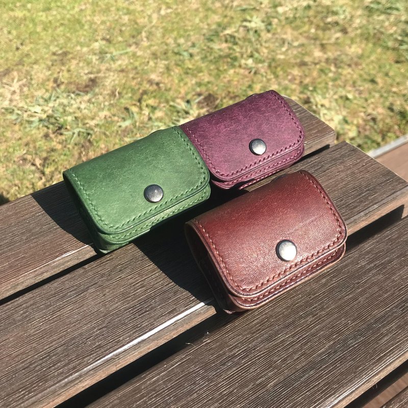 【AirPods保护套】磨砂牛皮系列/1/2/3/4/Pro3代皮革收纳套 - 耳机收纳 - 真皮 多色