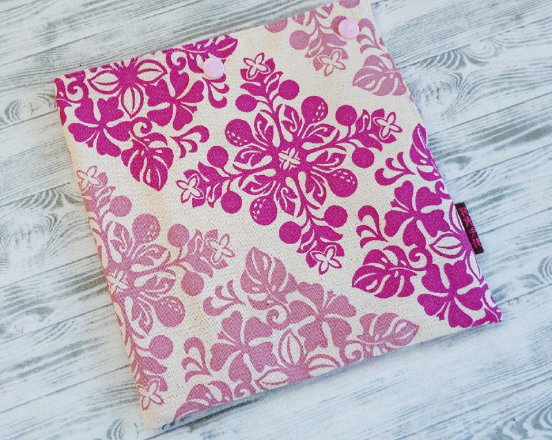 紫色砖花即食版棉麻食物袋 两款内里 - 其他 - 棉．麻 紫色