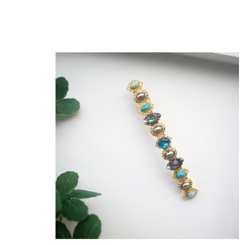 彩石发夹 | 法式弹簧夹 | hair clip - 发饰 - 其他材质 多色