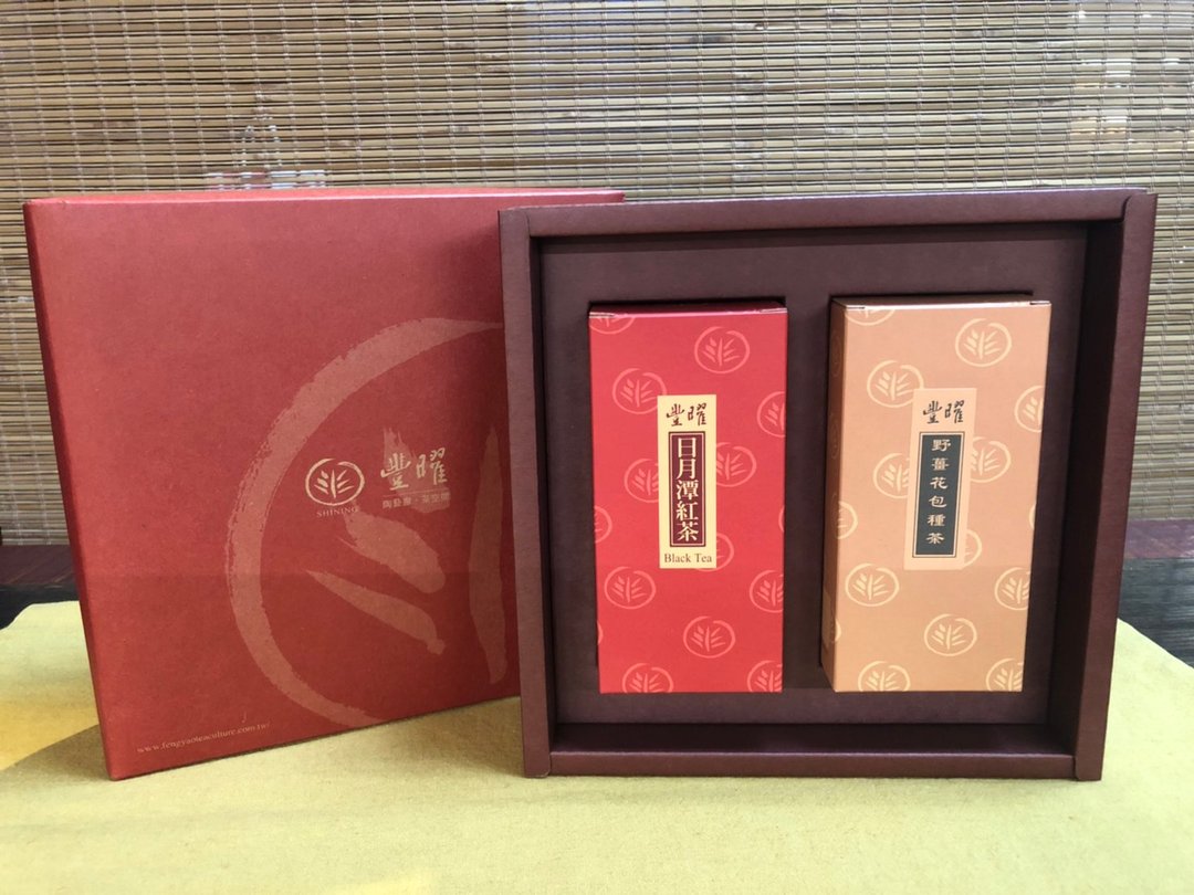 丰曜茶叶礼盒(红玉+野姜花包种茶) - 茶 - 浓缩/萃取物 红色