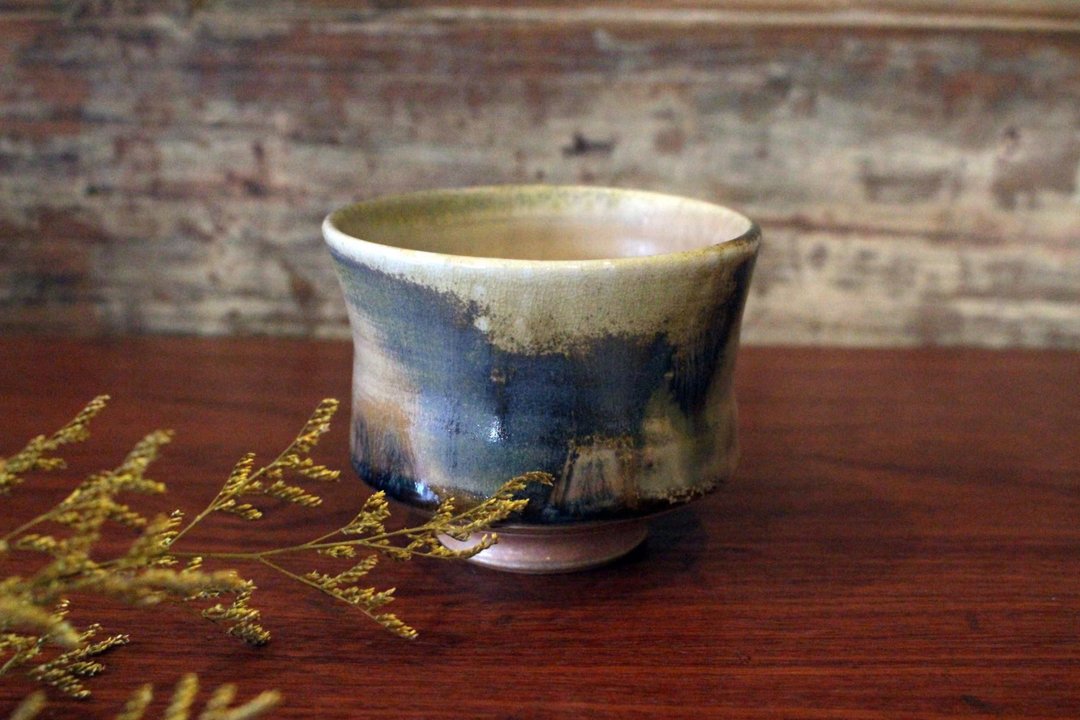 柴烧 | 丹宁布纹釉 茶碗 - 茶具/茶杯 - 陶 卡其色
