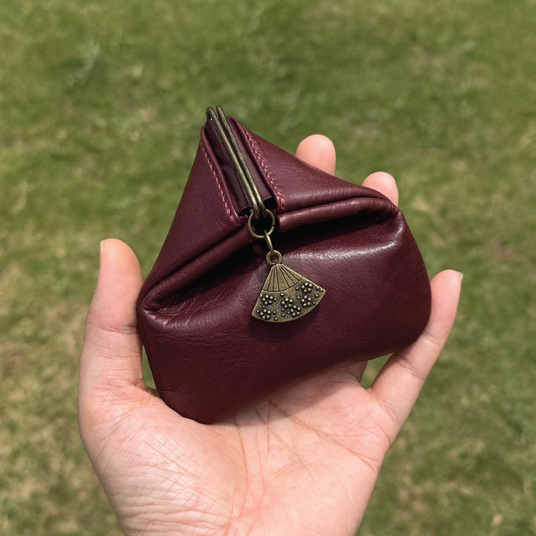 小牛皮系列 零钱包/散银包 日系和风设计 可爱收纳包 - 零钱包 - 真皮 多色