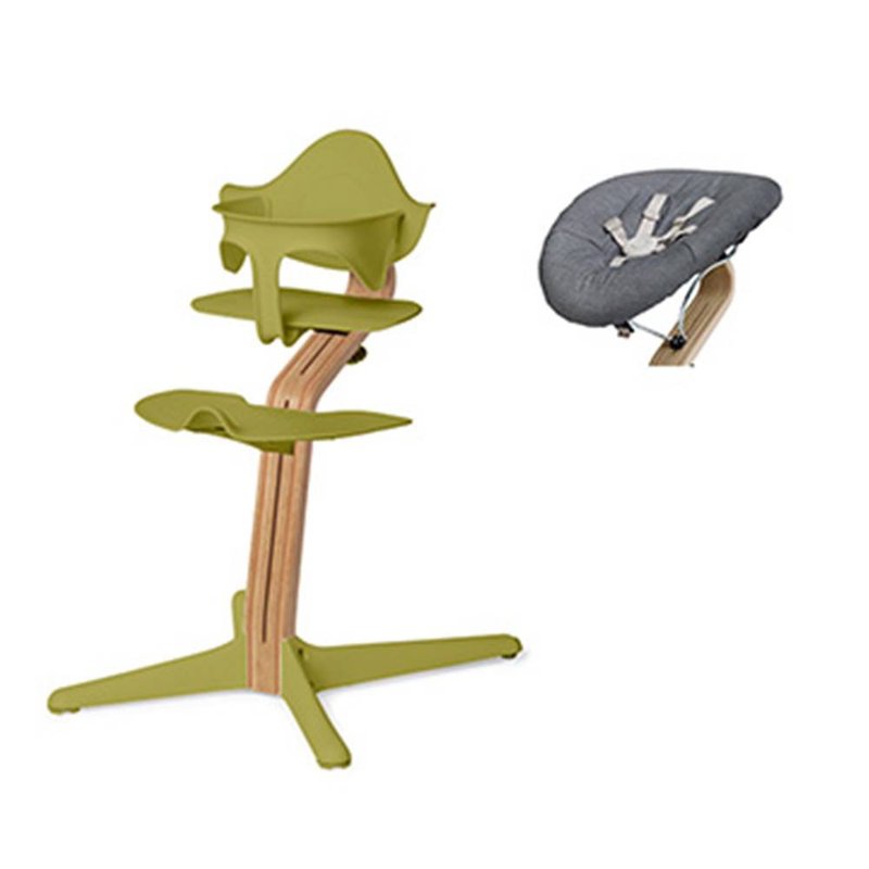 【宝贝好礼】Nomi 丹麦多阶段儿童成长学习调节椅-豪华组- 绿色 - 其他 - 其他材质 绿色