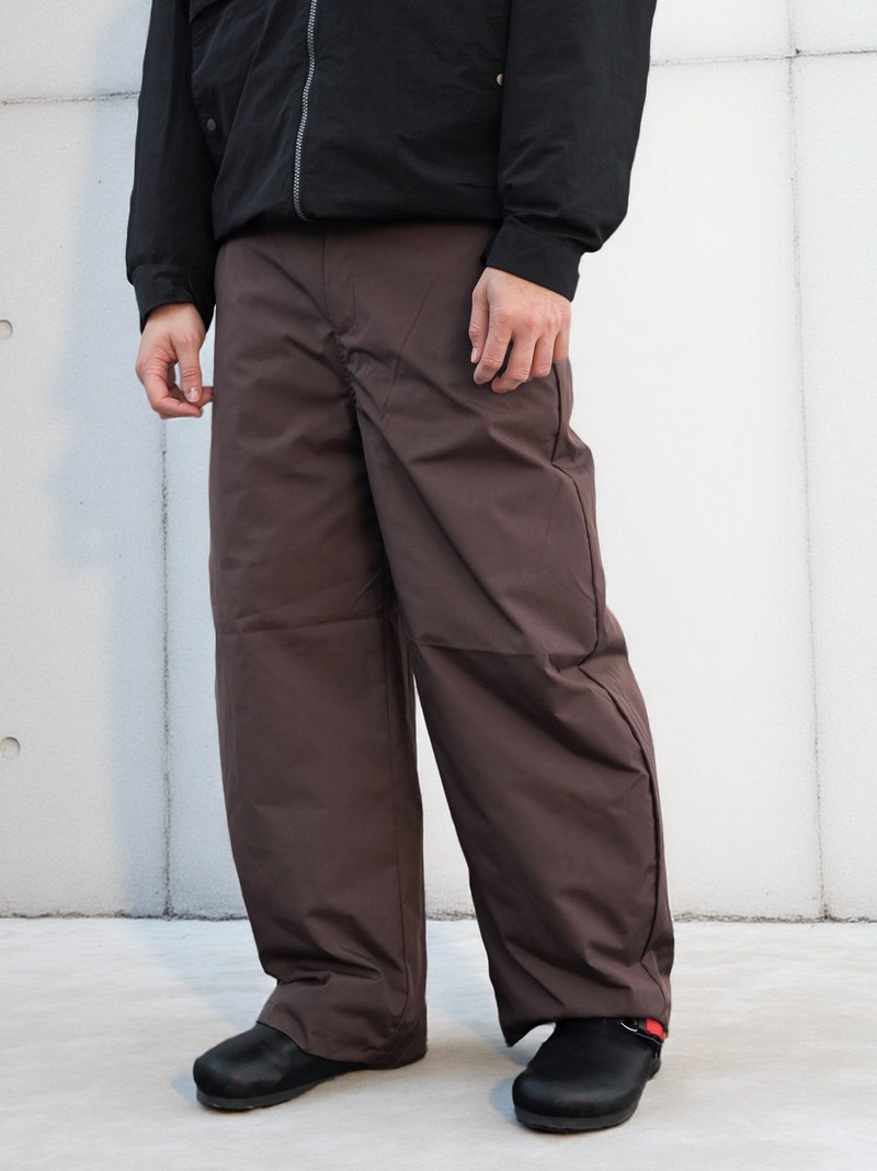 拓界 保暖御寒羽绒裤90鸭绒轻薄直筒机能百搭休闲长裤 - 男士长裤 - 其他金属 咖啡色
