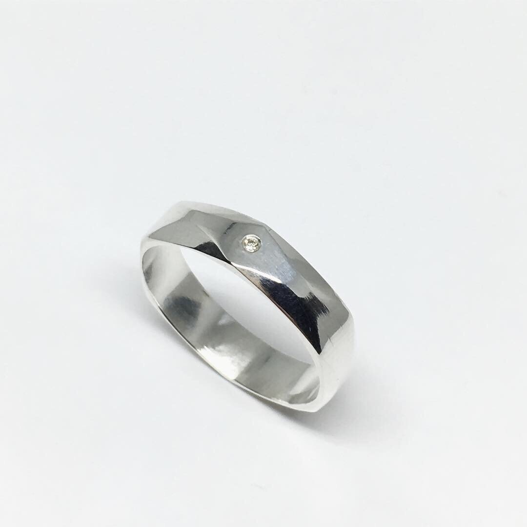 (999純銀戒指 ) 我們結婚了可當婚戒::體驗金工:: - 对戒 - 纯银 银色