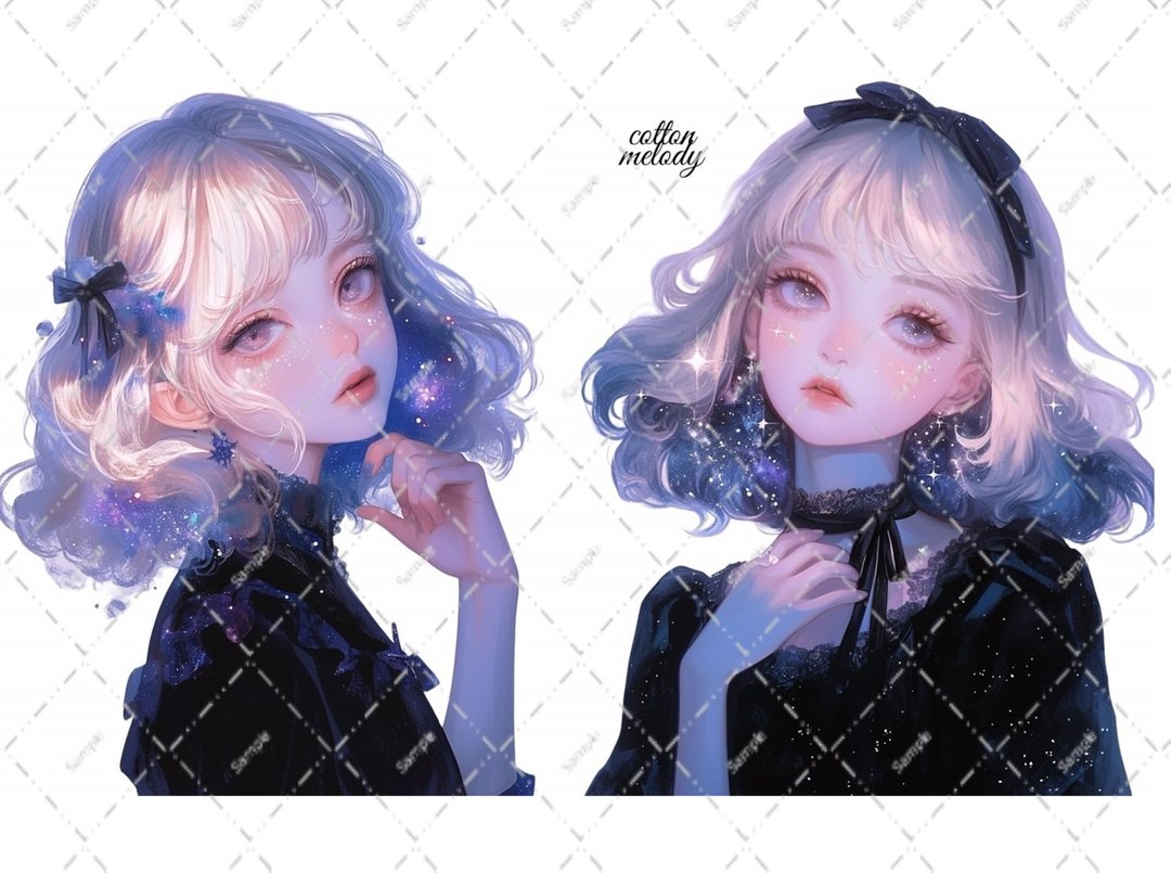 original sticker no.2418 人物贴纸 原创贴纸 原创人物贴纸 装饰贴纸 cotton melody - 贴纸 - 纸 