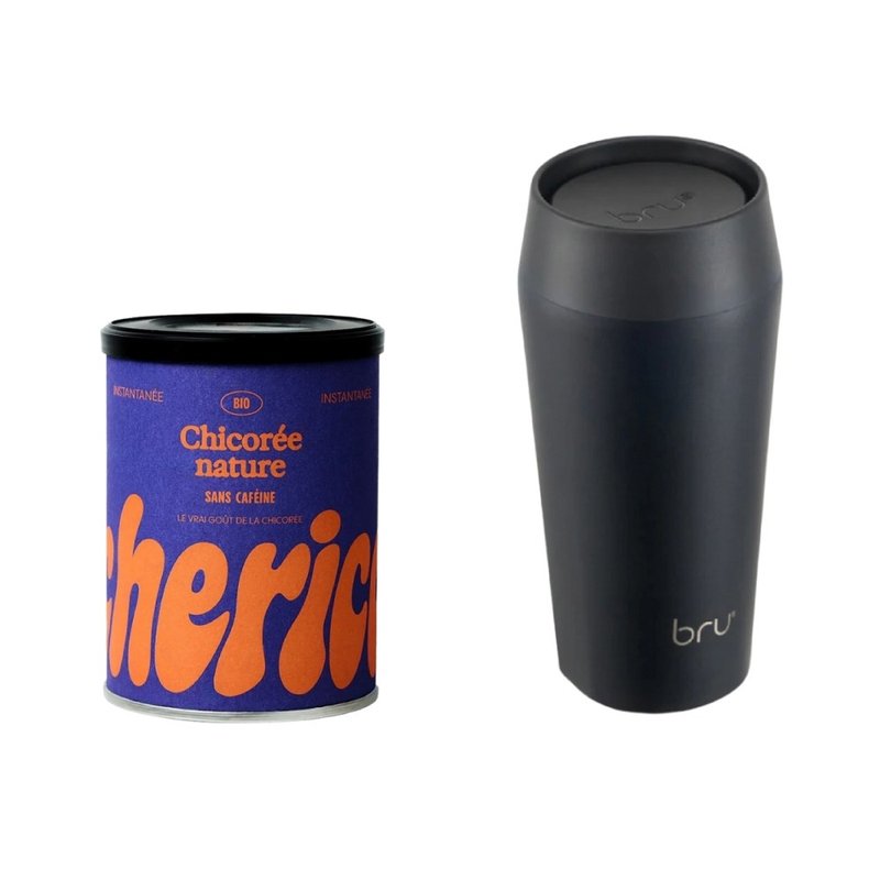 SimplexCherico天然菊苣咖啡 随行组 /含bru陶瓷旅行保温杯 - 咖啡 - 新鲜食材 多色