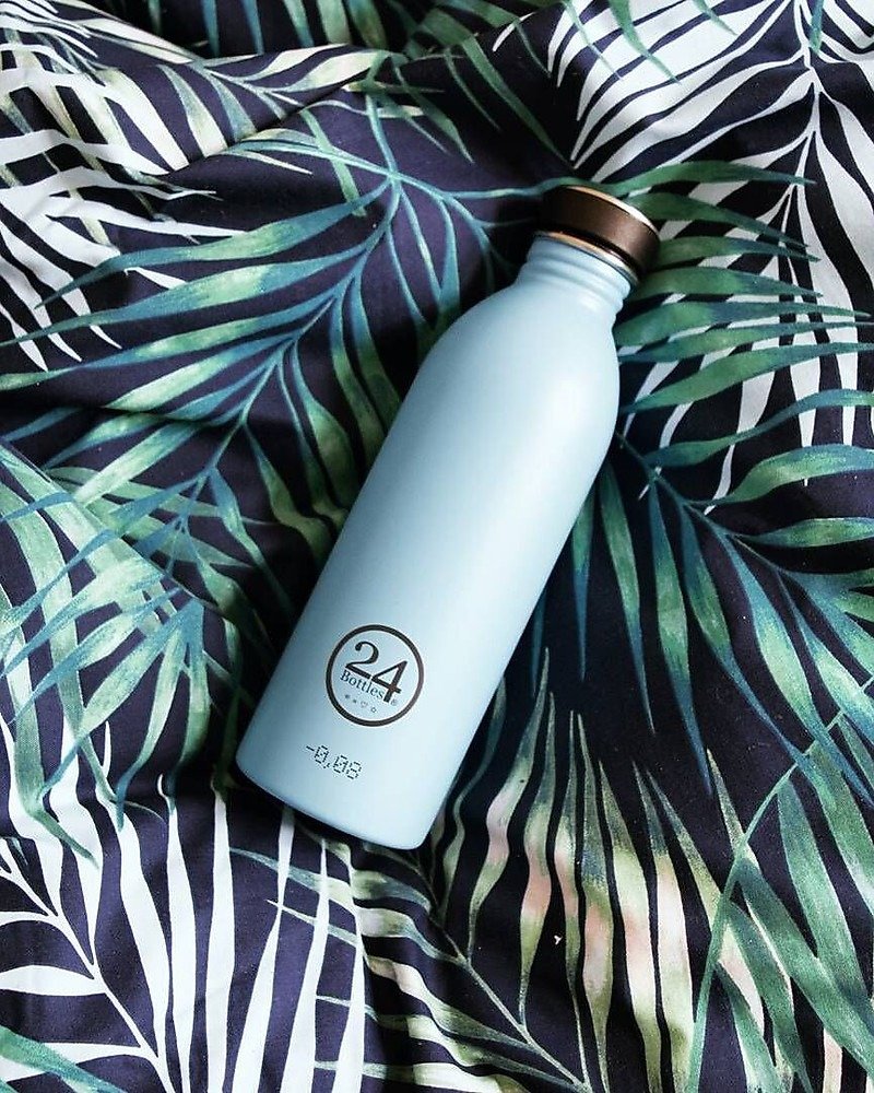 意大利24Bottles【URBAN超轻量羽毛系列】云朵蓝 - 不锈钢瓶 - 水瓶/水壶 - 不锈钢 蓝色