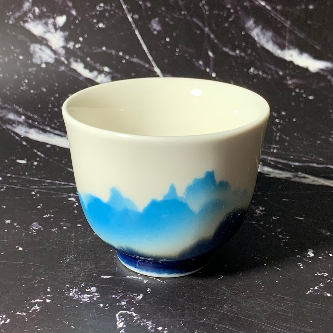 国画山水 美人茶杯酒杯 / 满杯90ml / 邱毓宁 / PM04 - 茶具/茶杯 - 瓷 多色