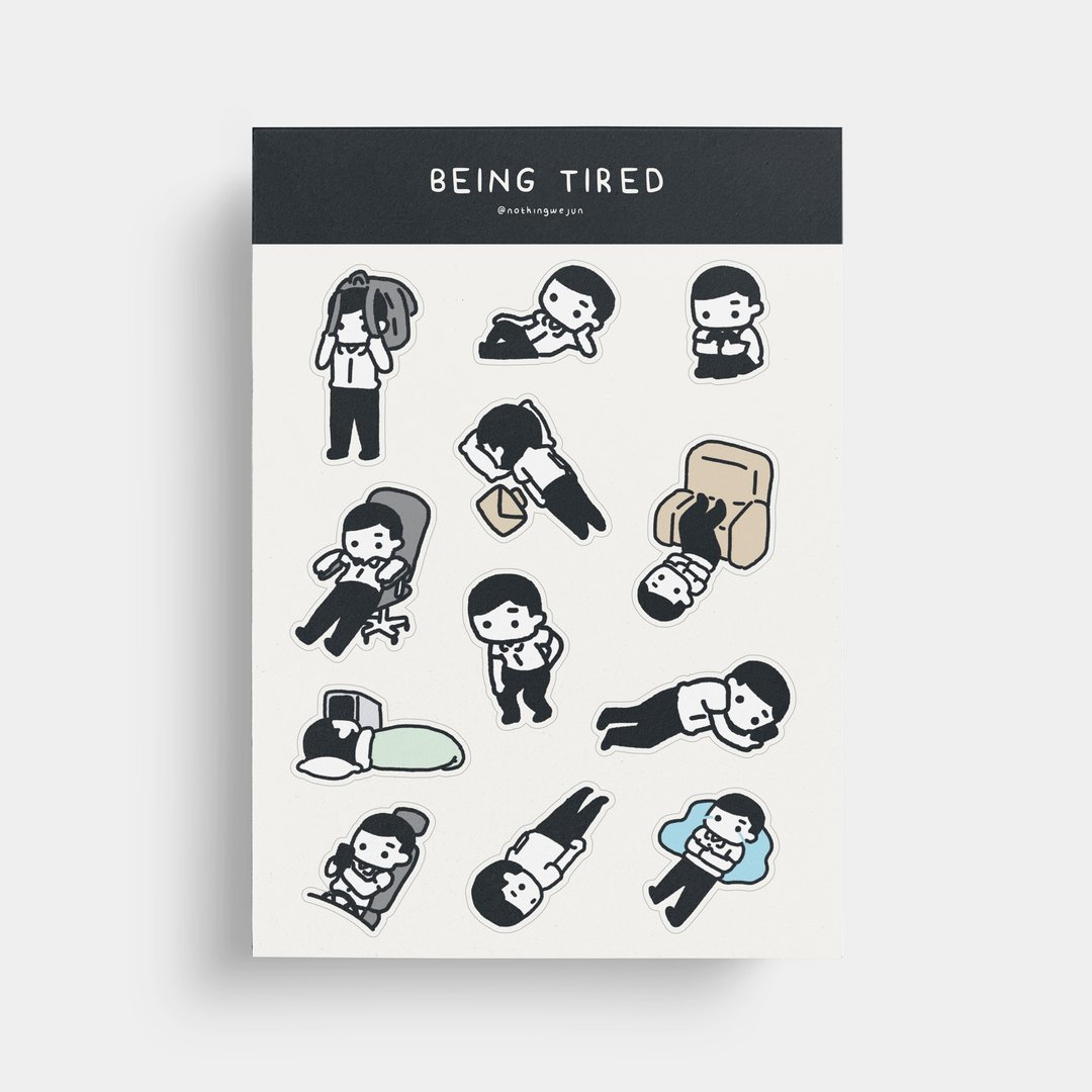 Being Tired | 贴纸 - 贴纸 - 纸 