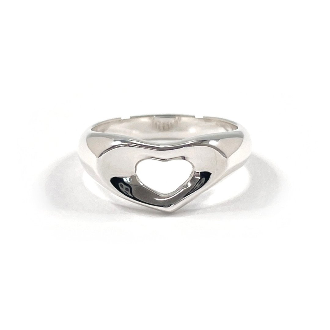【日本直送 二手美品】11 号 蒂芙尼 TIFFANY&Co. 戒指 经典心形 艾尔莎·柏第 银 925 配件 - 戒指 - 纯银 银色