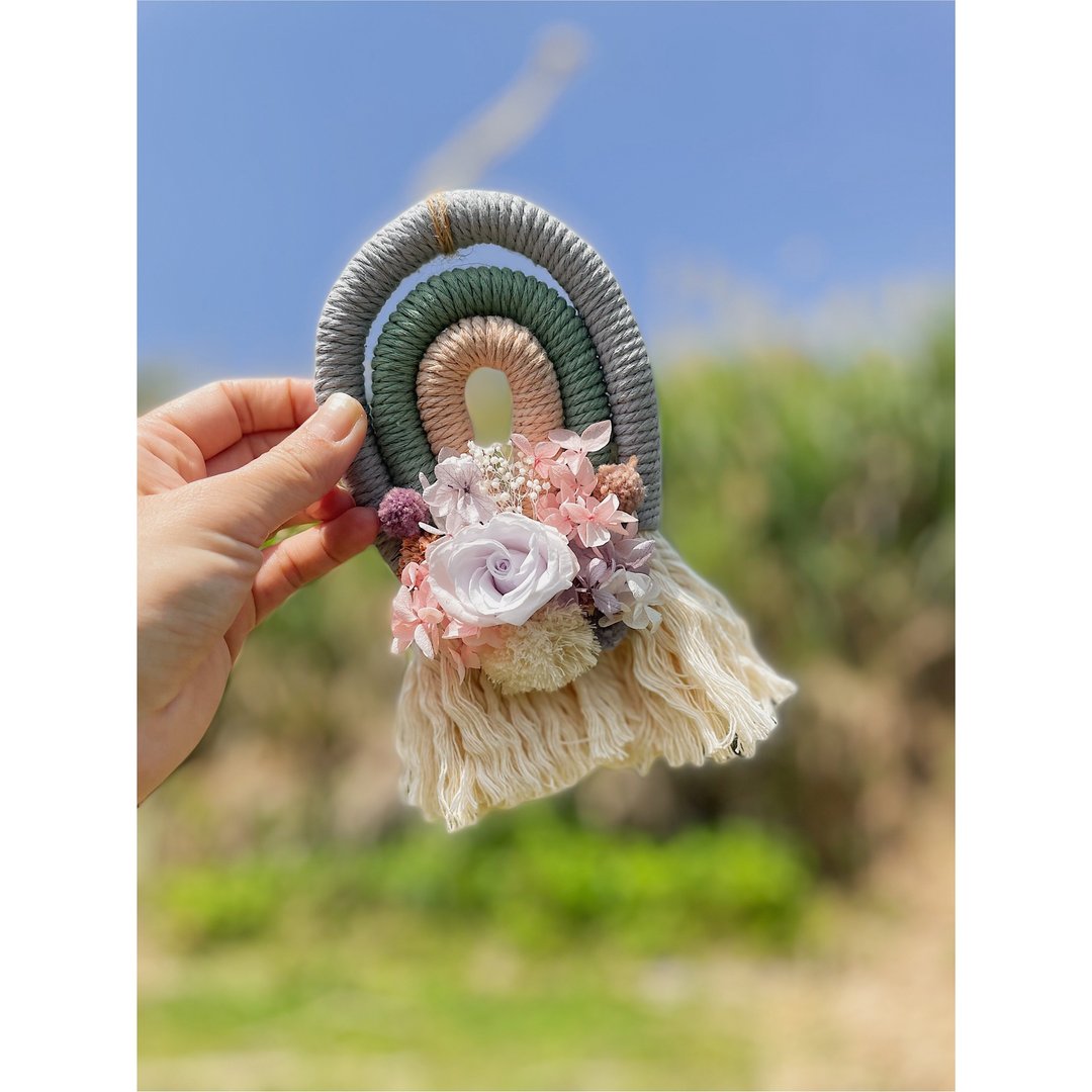 Mini 彩虹岛编织挂饰/永生花 - 摆饰 - 棉 