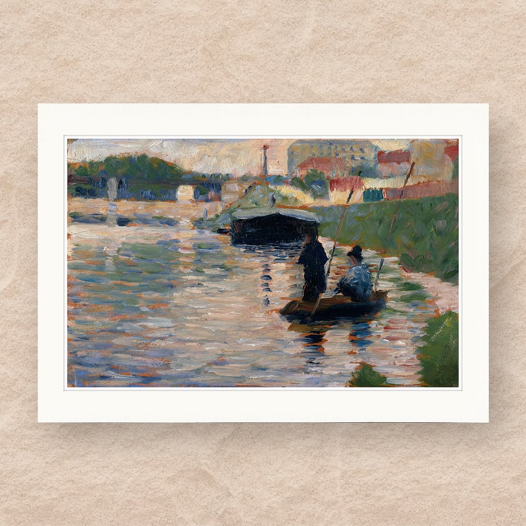 【B4 艺术画卡・B4 Poster】秀拉・塞纳河景观 - 海报/装饰画/版画 - 纸 多色