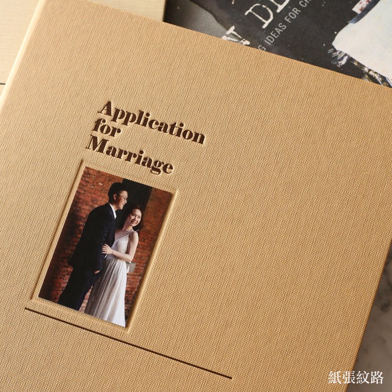 结婚书约套组/经典穗禾色 (赠送烫金书约纸)【快速出货 - 婚礼誓言书 - 纸 咖啡色