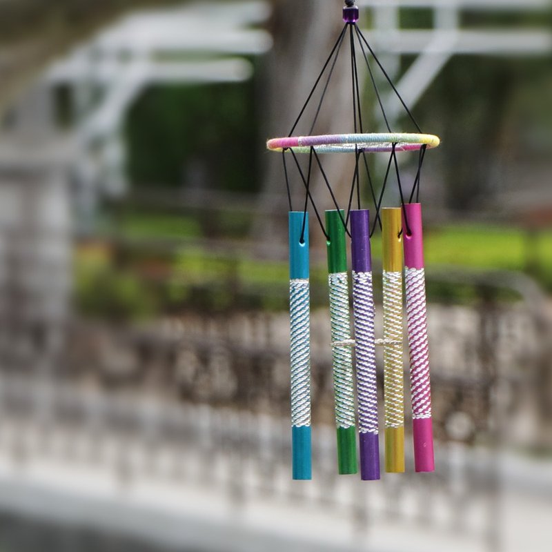 【限量】彩虹乐章丨居家布置 独特 手工编织 捕梦网风铃 挂饰 - 摆饰 - 其他材质 多色