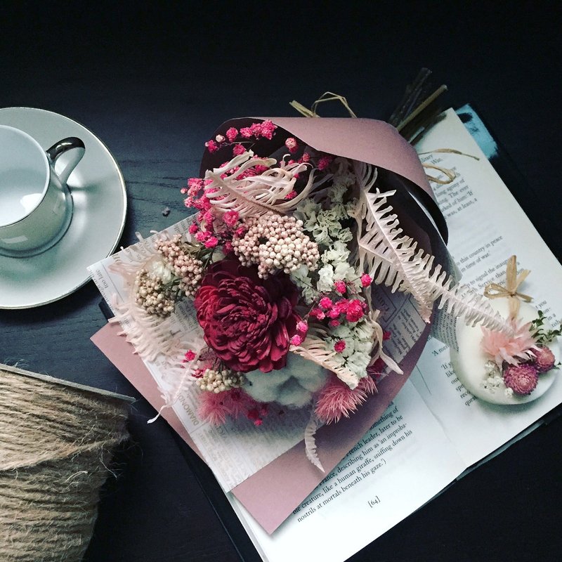 【花束】你值得的好|节日送礼|求婚|周年纪念|永生花|干燥花 - 干燥花/捧花 - 植物．花 红色