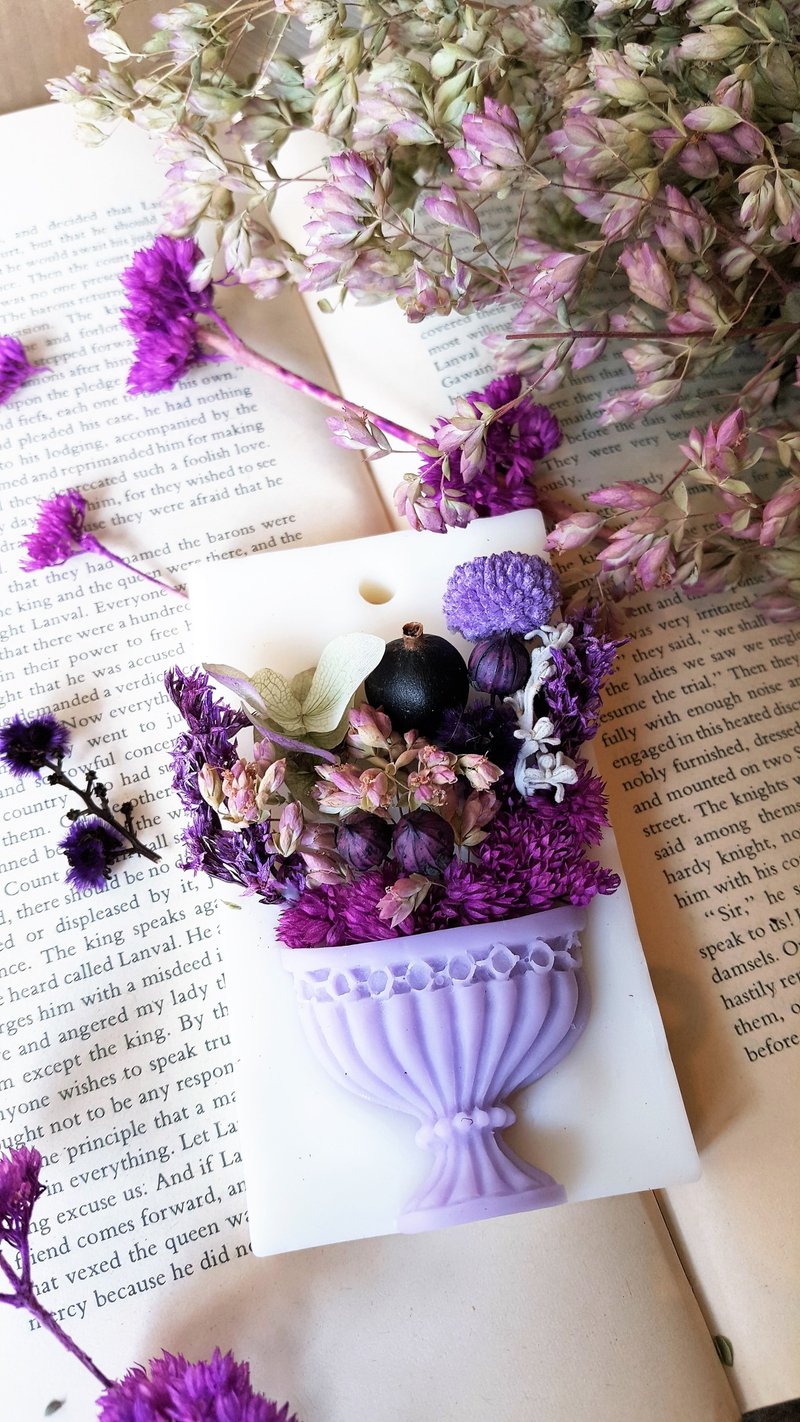 永恒的爱  薰香砖/居家摆饰/送礼/ 干燥花/生日礼物/婚礼小物/结婚纪念日 - 香薰/精油/线香 - 蜡 红色