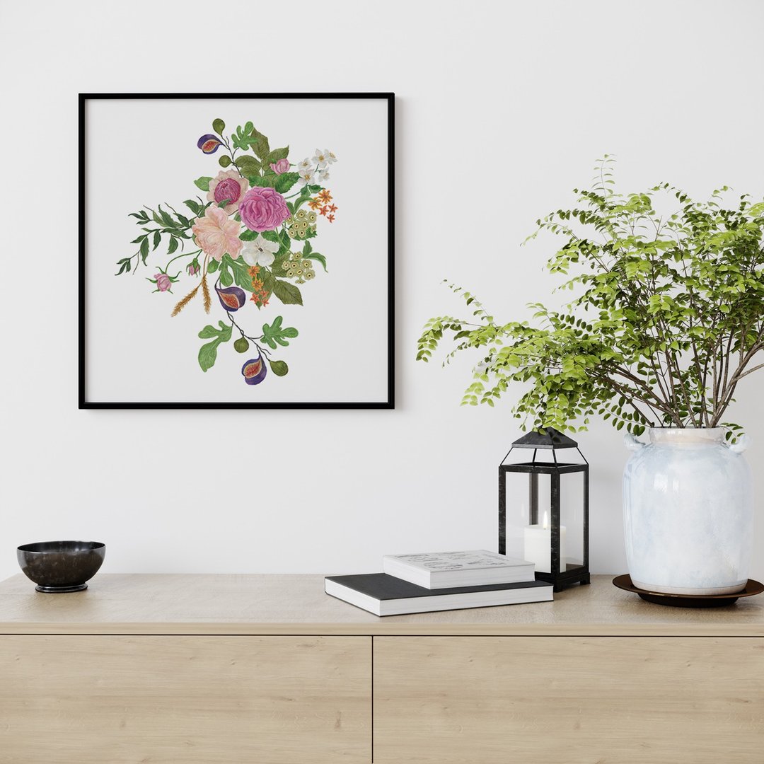 野蔷薇 - 秋天/家居布置/菊花/客厅/北欧/复制画 - 海报/装饰画/版画 - 棉 多色