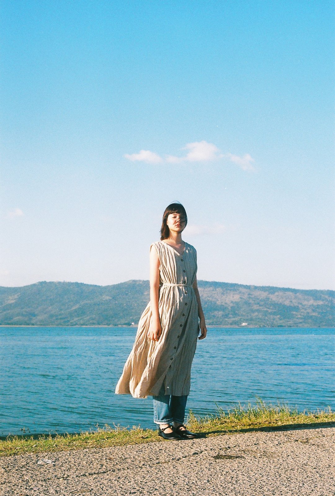 Debby Dress - 洋装/连衣裙 - 棉 卡其色