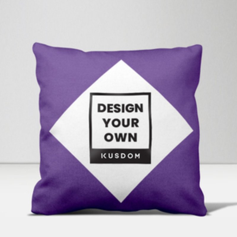 【定制化礼物】造型菱形框抱枕│情人节/圣诞节/生日礼物 - 枕头/抱枕 - 棉．麻 白色