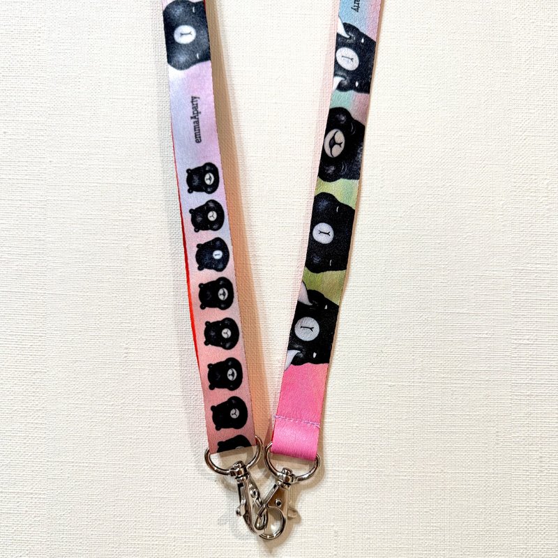 emmaAparty手机背带 台湾黑熊 - 挂绳/吊绳 - 聚酯纤维 
