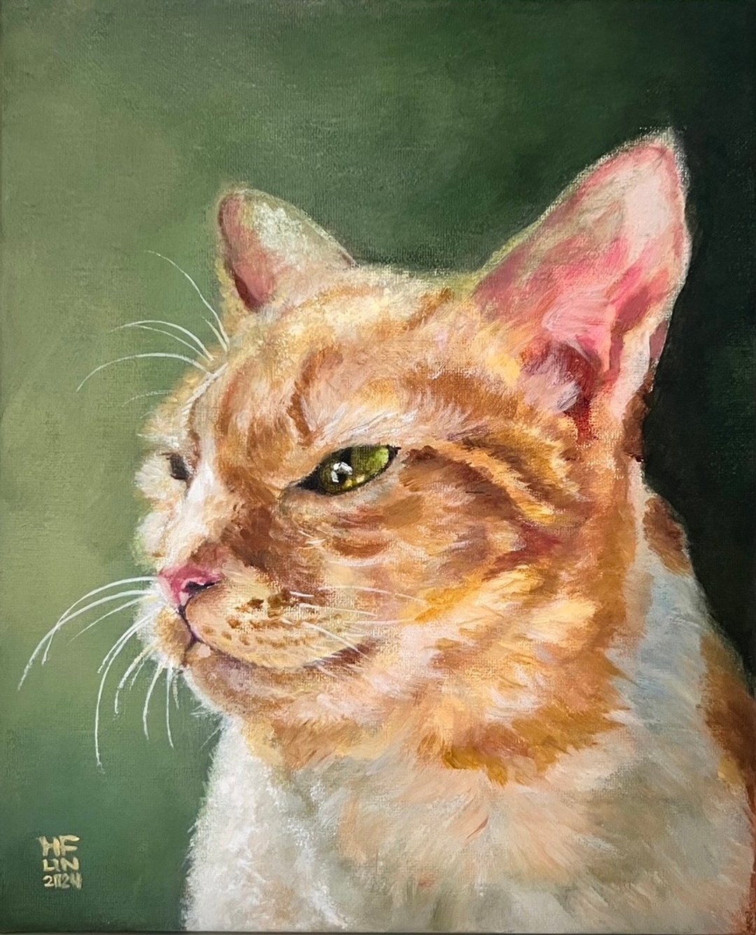 小 | 猫 | 猫肖像 | 定制宠物肖像 | 宠物插画 | 宠物画 | 似颜绘 - 订制画像 - 压克力 