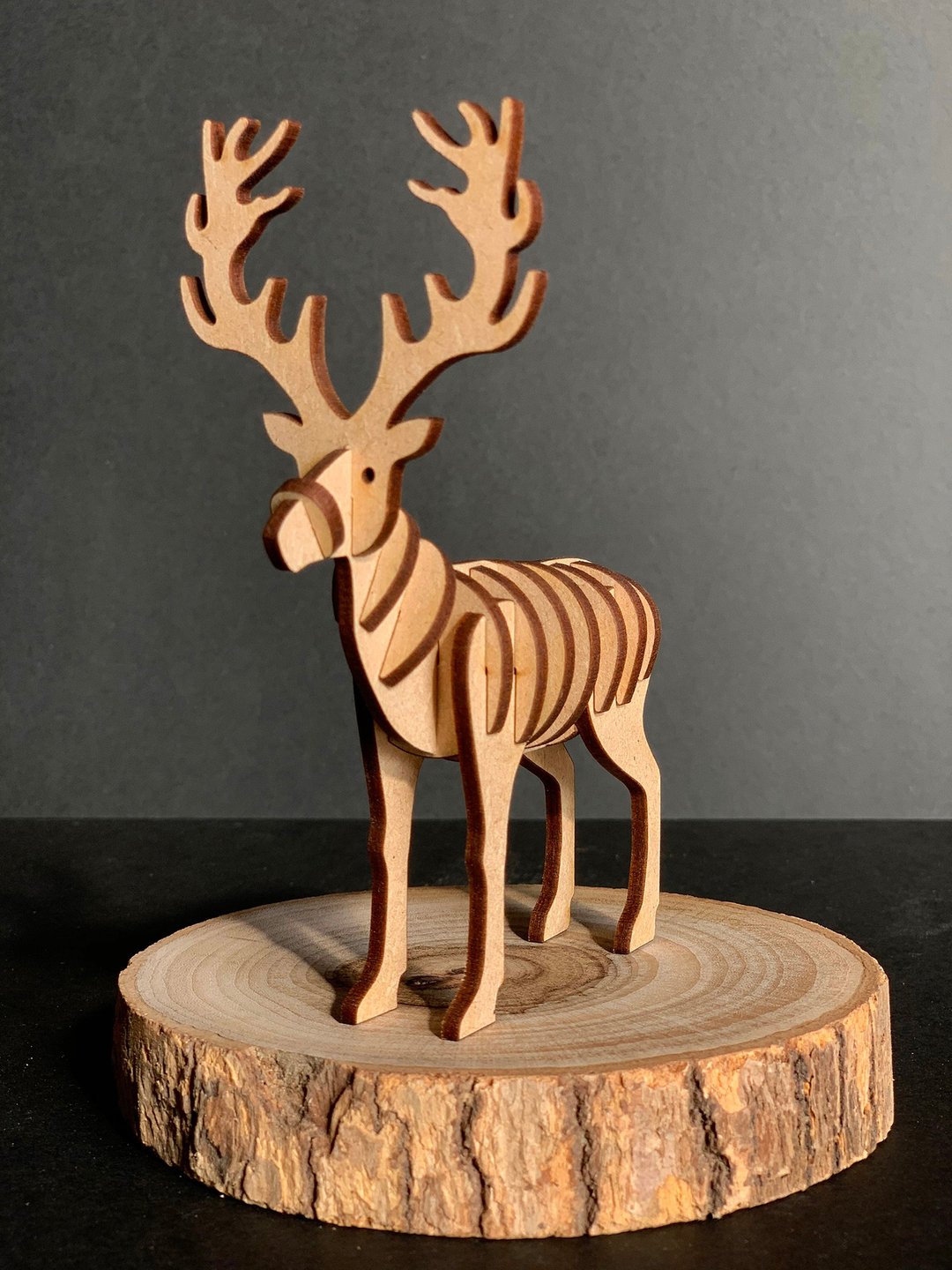 3D立体动物拼图 驯鹿Reindeer - 摆饰 - 木头 咖啡色