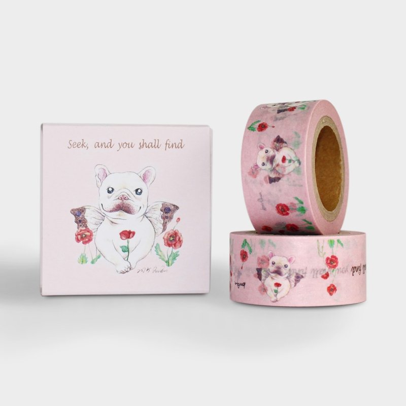 纸胶带｜爱的小天使 by BonBon法斗哥｜A040MT004 - 纸胶带 - 纸 