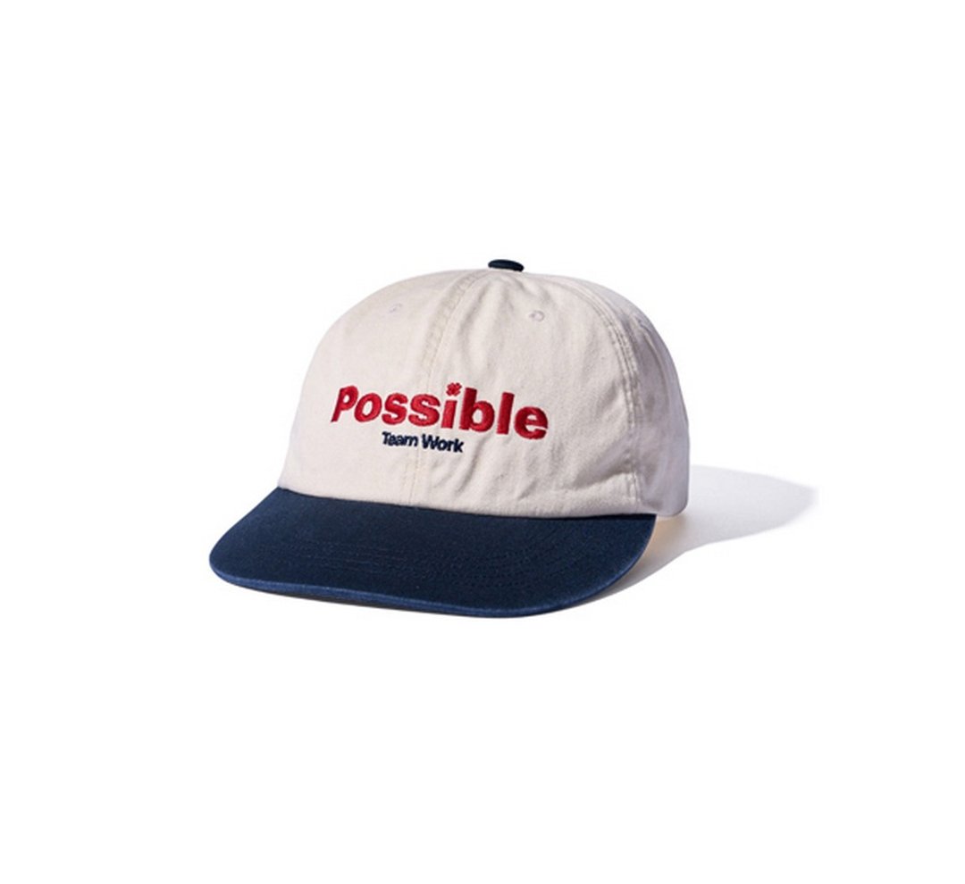 AECA Possible Flat Brim Cap刺绣标语撞色帽款 - 帽子 - 其他材质 多色