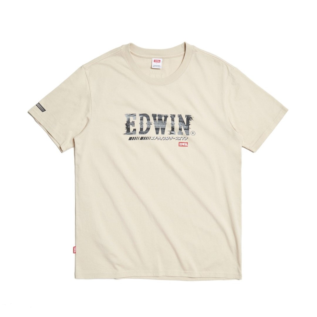 EDWIN 男装 轮胎痕印花短袖 T 恤 (灰卡其) #上衣 - 男装上衣/T 恤 - 棉 卡其色