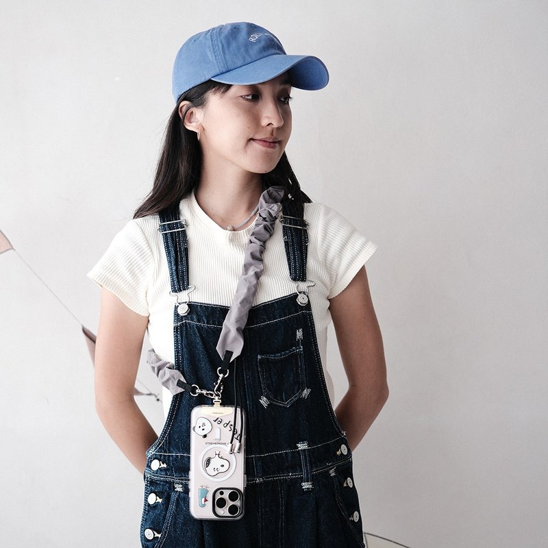 Jesper 澎皮卡荔猫包QQ绳 - 挂绳/吊绳 - 棉．麻 灰色