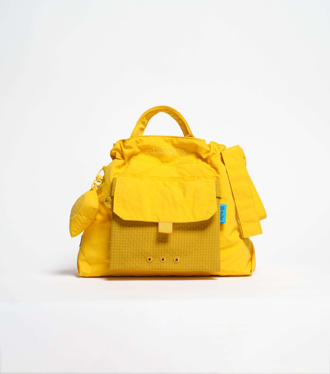 No.8 City Bag—Checkered Mustard 芥末黄城市包 - 手提包/手提袋 - 尼龙 