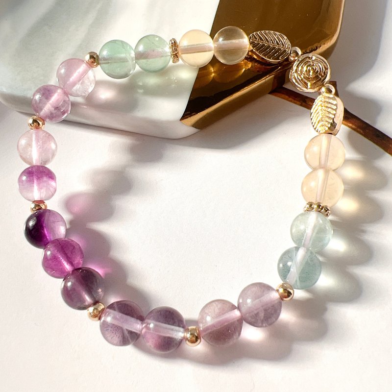 彩萤石 | 渐层色搭配 - 手链/手环 - 水晶 