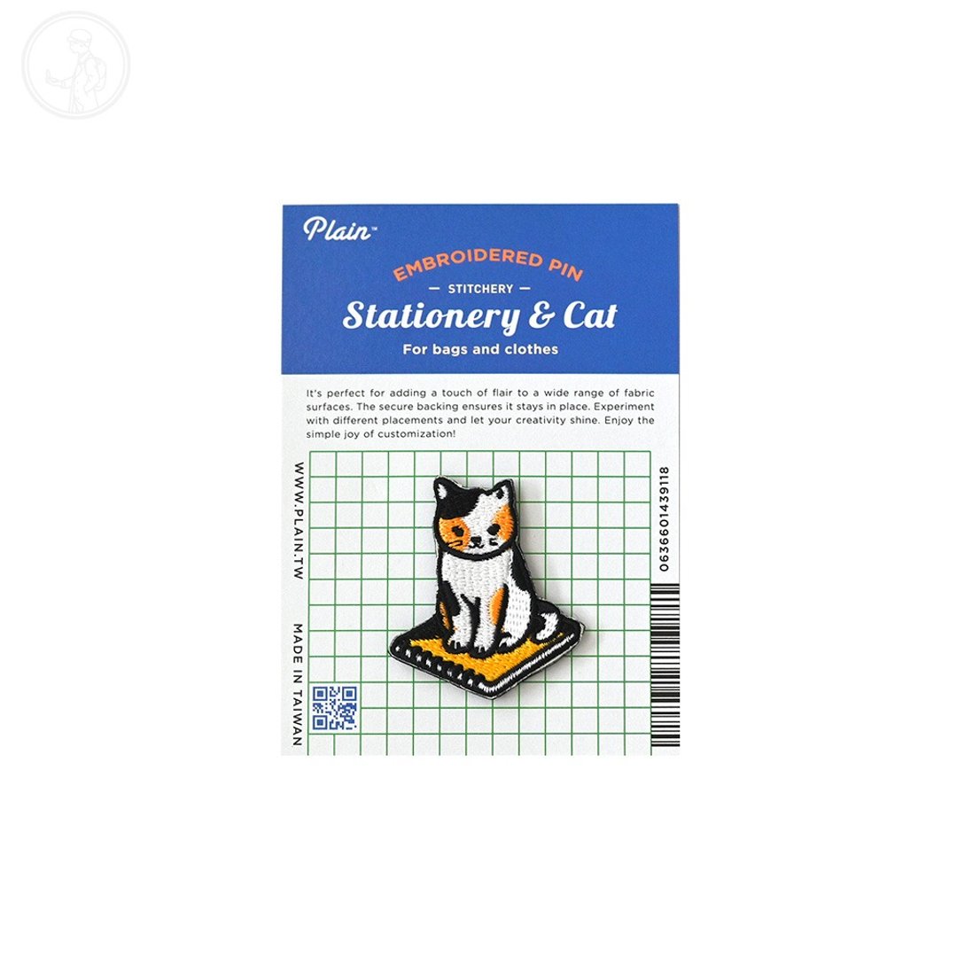 猫就是这样用文具 刺绣别针 - 徽章/别针 - 尼龙 