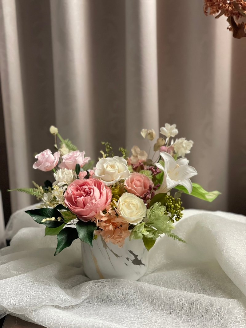 【花诉花艺】静谧晨光-永生花礼/开幕花礼/升迁花礼/祝贺花礼 - 干燥花/捧花 - 植物．花 多色