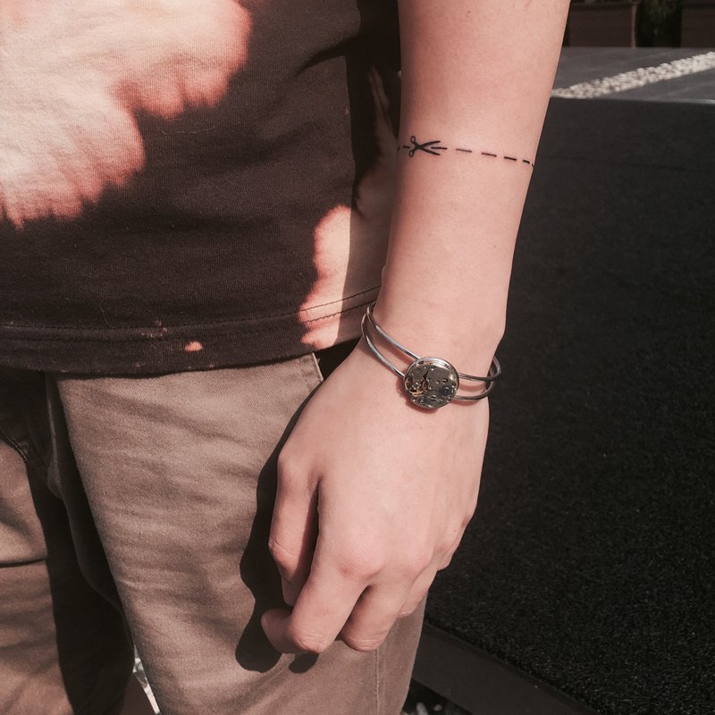 Frozen Time | 机械表芯手镯 - 手链/手环 - 其他金属 银色